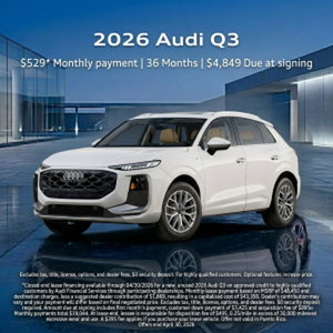 Side view of an Audi